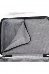 Yefa Dayanıklı Unisex 4 Tekerlekli 3'lü Set Plastik Valiz Seti thumbnail 6