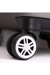 Yefa Dayanıklı Unisex 4 Tekerlekli 3'lü Set Plastik Valiz Seti thumbnail 4