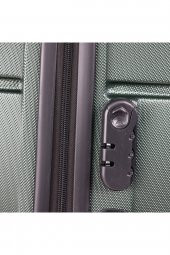 Yefa Dayanıklı Unisex 4 Tekerlekli 3'lü Set Plastik Valiz Seti thumbnail 3