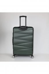 Yefa Dayanıklı Unisex 4 Tekerlekli 3'lü Set Plastik Valiz Seti thumbnail 8