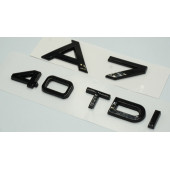 Audi A7 40 TDi Parlak Siyah ABS 3M 3D Bagaj Yazı Logo Orjinal Ürün thumbnail 2