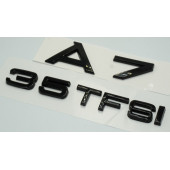 Audi A7 35 TFSi Parlak Siyah ABS 3M 3D Bagaj Yazı Logo Orjinal Ürün - 2