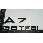 Audi A7 35 TFSi Parlak Siyah ABS 3M 3D Bagaj Yazı Logo Orjinal Ürün - 3