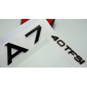 Audi A7 40 TFSi Parlak Siyah ABS 3M 3D Bagaj Yazı Logo Orjinal Ürün thumbnail 1