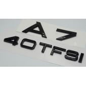 Audi A7 40 TFSi Parlak Siyah ABS 3M 3D Bagaj Yazı Logo Orjinal Ürün thumbnail 2