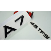 Audi A7 45 TFSi Parlak Siyah ABS 3M 3D Bagaj Yazı Logo Orjinal Ürün thumbnail 1