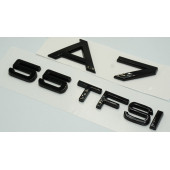 Audi A7 55 TFSi Parlak Siyah ABS 3M 3D Bagaj Yazı Logo Orjinal Ürün - 2