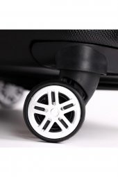 Yefa Dayanıklı Unisex 4 Tekerlekli Plastik Kabin Boy Valiz thumbnail 4