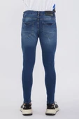 Erkek Mavi Skinny Fit Jean Pantolon - 4