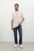 Erkek Regular Jean Pantolon Koyu Mavi - 6