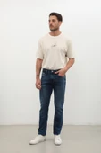 Erkek Regular Jean Pantolon Koyu Mavi - 2