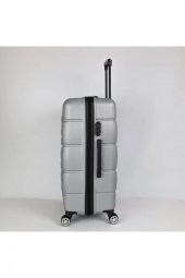 Yefa Dayanıklı Unisex 4 Tekerlekli Büyük Boy Plastik Valiz thumbnail 2