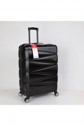 Yefa Dayanıklı Unisex 4 Tekerlekli Büyük Boy Plastik Valiz thumbnail 1