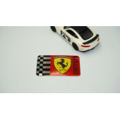 S F Ferrari Logo Metal Body Plaka Logo Amblem Arma - 2