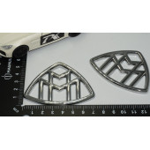 Maybach Yan Kanatlar Krom Metal Logo Arma - 4