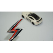 Nissan Silvia S14 S15 Ön Kaput 3M 3D Krom Metal Logo Amblem - 1