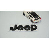 Jeep Kaput Bagaj 3M 3D Siyah Metal Logo Amblem Arma - 2