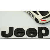 Jeep Kaput Bagaj 3M 3D Siyah Metal Logo Amblem Arma - 3