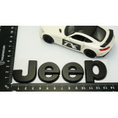 Jeep Kaput Bagaj 3M 3D Siyah Metal Logo Amblem Arma - 4