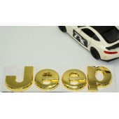 Jeep Kaput Bagaj 3M 3D Gold Metal Logo Amblem Arma - 3