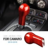 Chevrolet Camaro Karbon Fiber Vites Topuzu Torpido Düğmesi Kaplaması Kırmızı - 3