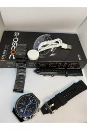 G3 Max Porsche Uyumlu Akıllı Saat Porsche Gt3 Max Uyumlu Akıllı Saat Siyah - 4