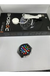 G3 Max Porsche Uyumlu Akıllı Saat Porsche Gt3 Max Uyumlu Akıllı Saat Siyah - 6