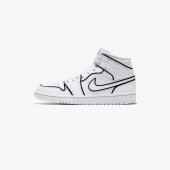 Jordan 1 Mid Iridescent Reflective White - 2