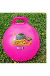 Tutmalı Zıplayan Pilates Topu - Çocuk Oyun - Spor - 50 Cm , 300 gr . - 3