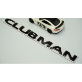 Mini Cooper Clubman Siyah Metal 3M Bagaj Yazı Logo - 2