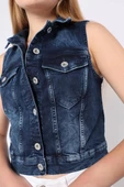 Banny Jeans Kadın Koyu Mavi Yelek - 5