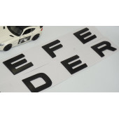 Land Rover Defender Kaput Bagaj Mat Siyah Abs Yazı Orjinal Ürün thumbnail 4