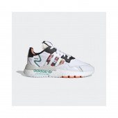 Adidas Nite Jogger Erkek Spor Ayakkabısı Beyaz Turuncu - 2