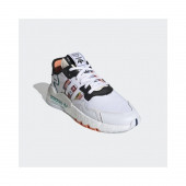 Adidas Nite Jogger Erkek Spor Ayakkabısı Beyaz Turuncu - 3