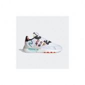 Adidas Nite Jogger Erkek Spor Ayakkabısı Beyaz Turuncu - 5