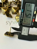 25 ADET 20 MM PİRAMİT ANTİK KABARA RAPTİYE HOBİ ÇİVİSİ KOLTUK ÇANTA TASARIM AKSESUAR SÜSÜ - 2