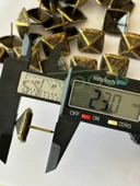 25 ADET 20 MM PİRAMİT ANTİK KABARA RAPTİYE HOBİ ÇİVİSİ KOLTUK ÇANTA TASARIM AKSESUAR SÜSÜ - 5