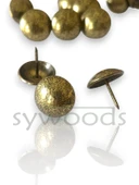 25 Adet 18 mm Düz Antik Kabara Raptiye Hobi Çivisi Koltuk Çanta Tasarım Aksesuar Süsü - 1