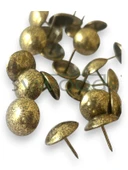 25 Adet 18 mm Düz Antik Kabara Raptiye Hobi Çivisi Koltuk Çanta Tasarım Aksesuar Süsü - 2