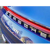 Porsche 911 Carrera 3M Gümüş Krom Bagaj Logo Orjinal Ürün - 1