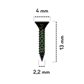 13 mm Mini Hobi Vidası Siyah 1000 Adet - 3