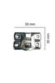 YAYLI KLİPS NİKEL 4 ADET 20X30 MM KUTU KAPAK VE SANDIK KİLİT thumbnail 2