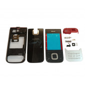 Nokia 5330 Full Kasa Kapak Tuş Takımı Nokia 5330 Uyumlu Siyah Renk Orta Kasa Ön Kapak Arka Kapak - 2