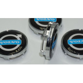 Volvo Jant Göbeği Kapak Seti 60mm Mavi Gümüş Renk - 4