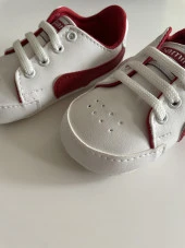 Erkek Bebek İlk Adım Spor Ayakkabısı Kırmızı Puma Modeli - 1