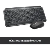 Logitech MX Keys Mini Minimalist Kablosuz Bluetooth Aydınlatmalı Türkçe Q Klavye - Siyah thumbnail 10