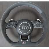 Audi Rs Direksiyon Alüminyum Alaşımlı 3M 3D Sticker Logo 2Li Set thumbnail 1