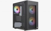 Aerocool-AE HEXFR 400 Hexform 400W 3x120mm FRGB USB 3.0 Mini Tower Kasa - 1