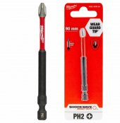 MİLWAUKEE BİTS UÇ Matkap Ucu Tornavida Ucu Vidalama Ucu PH2-90mm - 1