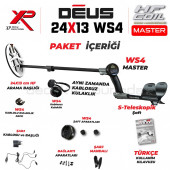 XP Deus Dedektör - 24x13cm HF Başlık, WS4 Master - 2